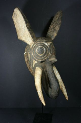 Large African Elefhant Mask - Bobo,  Bwa - Burkina Faso Tribal Art,  Primitif