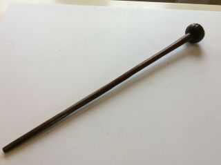 Old Antique South African Zulu War Club Knobkerrie With Fluted Head