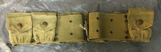 Pre World War One U.  S.  Army Russel Made Eagle Snap Belt 9 Pouch Belt