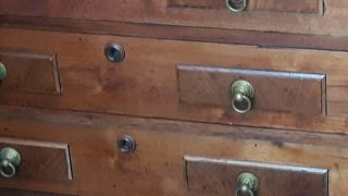 Antique Walnut Victorian Marble Top Dresser 2