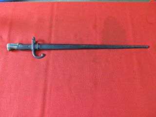 Antique French MLE Gras Sword Bayonet Dated 1877 With Scabbard 2