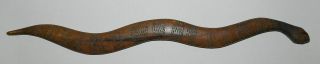 Very Old Aboriginal Snake Carving