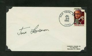 Autographed Envelope Oscar Winning Actor Jack Lemon Mister Roberts