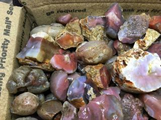 Z Swali / Swazi Rose Agate Rough fr Mozambique,  Africa 42 Lbs 3