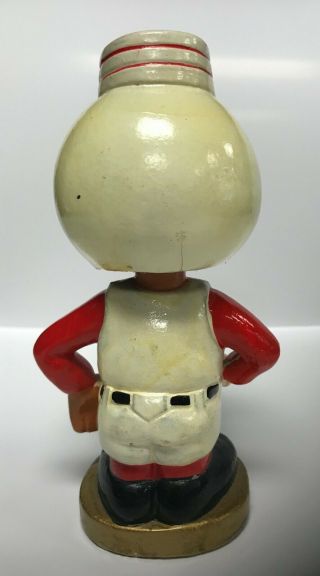 Cincinnati REDS Mascot Vintage Nodder Gold Base Bobblehead Bobbing Bobble Head 2