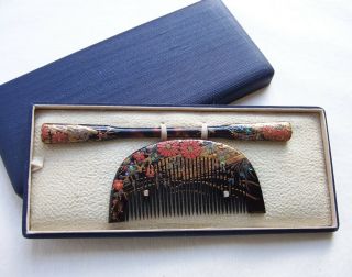 Vintage Japanese Kanzashi Comb Hairpin Geisha Set Hair Accessory (aav)