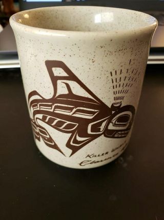 Native American Art Coffee Mug/cup Killer Whale By Clarence A Wells - Haida