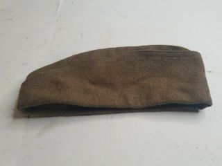 Ww1 Vintage U.  S.  Army Overaeas Wool Cap Garrison Hat