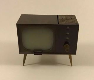 Vintage Retro Mid Century Modern Tv Television Salt & Pepper Shaker Set