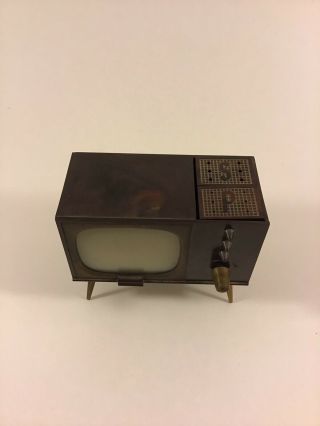 Vintage Retro Mid Century Modern TV Television Salt & Pepper Shaker Set 2