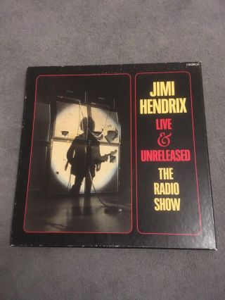 Jimi Hendrix Live & Unreleased Radio Show Uk 5x Lp Boxset,  Poster Hblp100