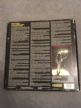 Jimi Hendrix Live & Unreleased Radio Show UK 5x LP Boxset,  Poster HBLP100 2
