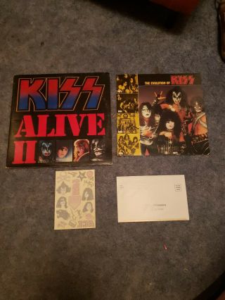 Kiss Alive 2 Vinyl W/tattoos,  Tourbook & Order Form