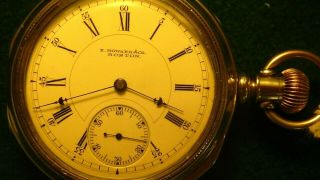 Vintage E.  Howard Pocket Watch 18 Size Model Vii 15 Jewels Year 1883 - 1899