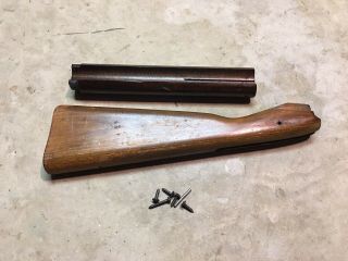 Vintage Daisy Model 99 Lever Action Wood Stock Butt & Forend Assembly & Screws