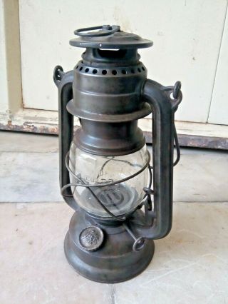 Ww2 Vintage Old Baby No.  275 Kerosene Oil Lantern Baby Mark Glass German