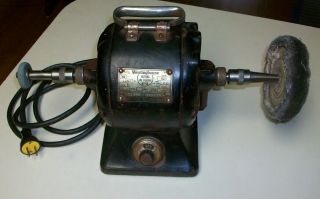Vintage Westinghouse Buffing And Grinding Motor 1/6 Hp