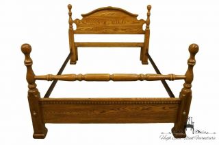 Kincaid Furniture Solid Oak Country French Queen Size Four Poster Bed 27 - 345