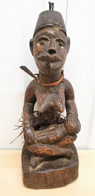 Old Tribal Bakongo Figure - Congo Africa Fes - 201