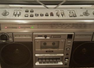 Vintage Hitachi boombox ghettoblaster TRK - 8290H 3
