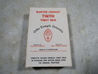 Vintage 1978 Aleister Crowley Thoth Tarot Cards Deck Ac78 W/box
