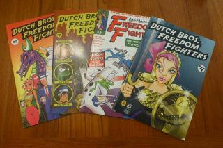 Dutch Bros.  Freedom Fighters Comic Book Complete Series 1,  2,  3 & 4