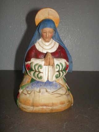 Jim Shore Heartwood Creek " Joy To The World " Nativity Mary Figurine 113254 2003