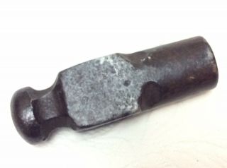 Vintage Ball Peen Blacksmith Hammer Head 4 - 3/4 " Long,  1 - 3/8” Round Face.