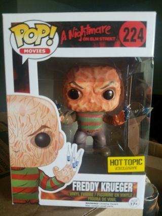 Funko Pop Movies Freddy Krueger A Nightmare On Elm Street Hot Topic Exclusive