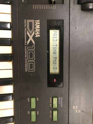 Yamaha Dx100 Vintage Digital Programmable Algorithm Synthesizer