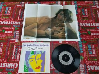 The Beatles Uk John Lennon 45 Record Every Man Has A Woman 1984 Ps Poster