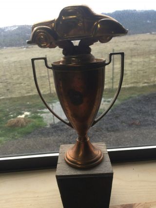 Vintage 1936? Ford Trophy Copper And Wood