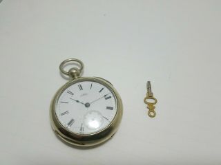Waltham Wm.  Ellery Model 1877 18s 15j Silveroid Pocket Watch Circa 1883