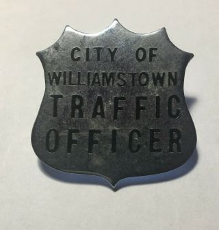 Vintage Williamstown Council Parking Melbourne Traffic Warden Cap Badge