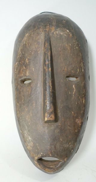 15 " Vintage Antique Old Carved Wood Fang Dance Mask From Gabon Africa