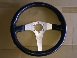 porsche 911 912 vintage momo steering wheel racing line BLACK 350 3