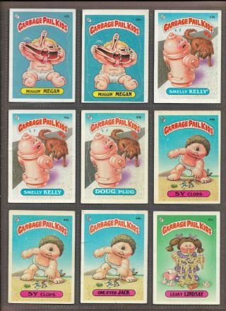 Garbage Pail Kids Series 2 (1985) - Near Complete Set W/ Duplicates -