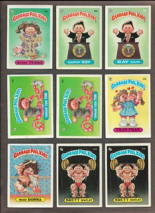 Garbage Pail Kids Series 2 (1985) - near complete set w/ duplicates - 3