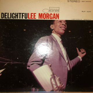 Lee Morgan " Delightfulee " Jazz Lp Blue Note 84243 Vg,  /vg,