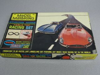 Vintage Aurora Model Motoring Slot Car Race Set W/chapparel & Thunderbird