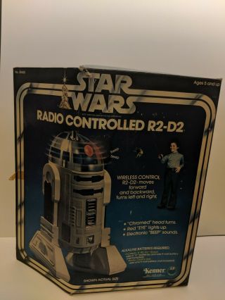 Vintage 1978 Kenner Star Wars Radio Controlled R2 - D2 W/ Box Remote Instructions