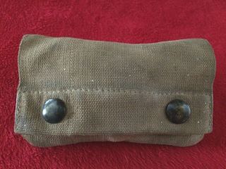 Ww1 Us Army M - 1910 First Aid Carlisle Bandage Pouch 1918