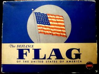 Huge Vintage Annin Defiance 5x8 Foot 48 Star American Flag Two - Ply Cotton Usa