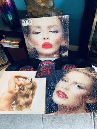 Kylie Minogue Kiss Me Once Vinyl Lp Album Rare & Cd Cellophane Still On
