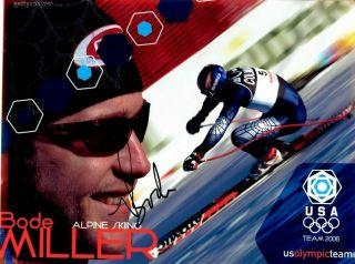 Bode Miller Signed Autograph 8x10 Photo Picture Olympic Gold Medalist Medal