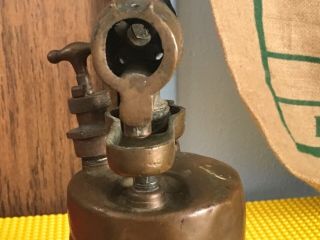 Vintage Brass Blow Torch / Clayton & Lambert / Made in USA in 1921 Steam Punk 3