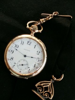 Antique Waltham 14 Karat Gold Pocket Watch 2