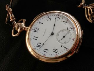Antique Waltham 14 Karat Gold Pocket Watch 3