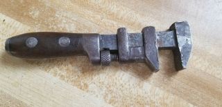 Vintage P.  S.  and W Co Adjustable Monkey Wrench Vintage Antique Pipe Wrench 7 
