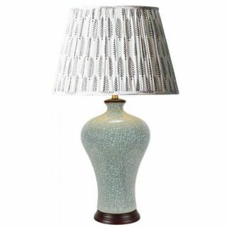 Celadon Crackle Vase Lamps